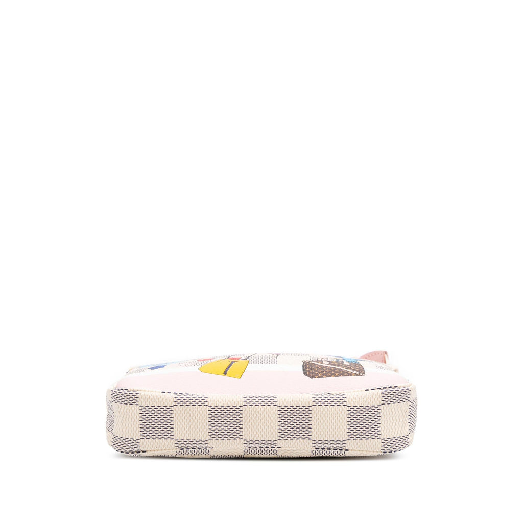 Louis Vuitton Damier Azur Christmas Birds Mini Pochette Accessoires