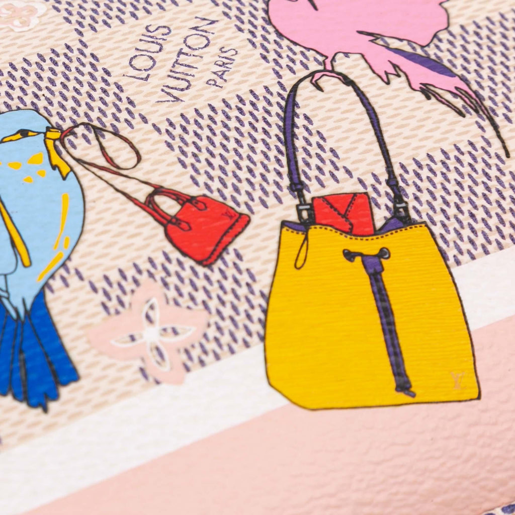 Louis Vuitton Damier Azur Christmas Birds Mini Pochette Accessoires