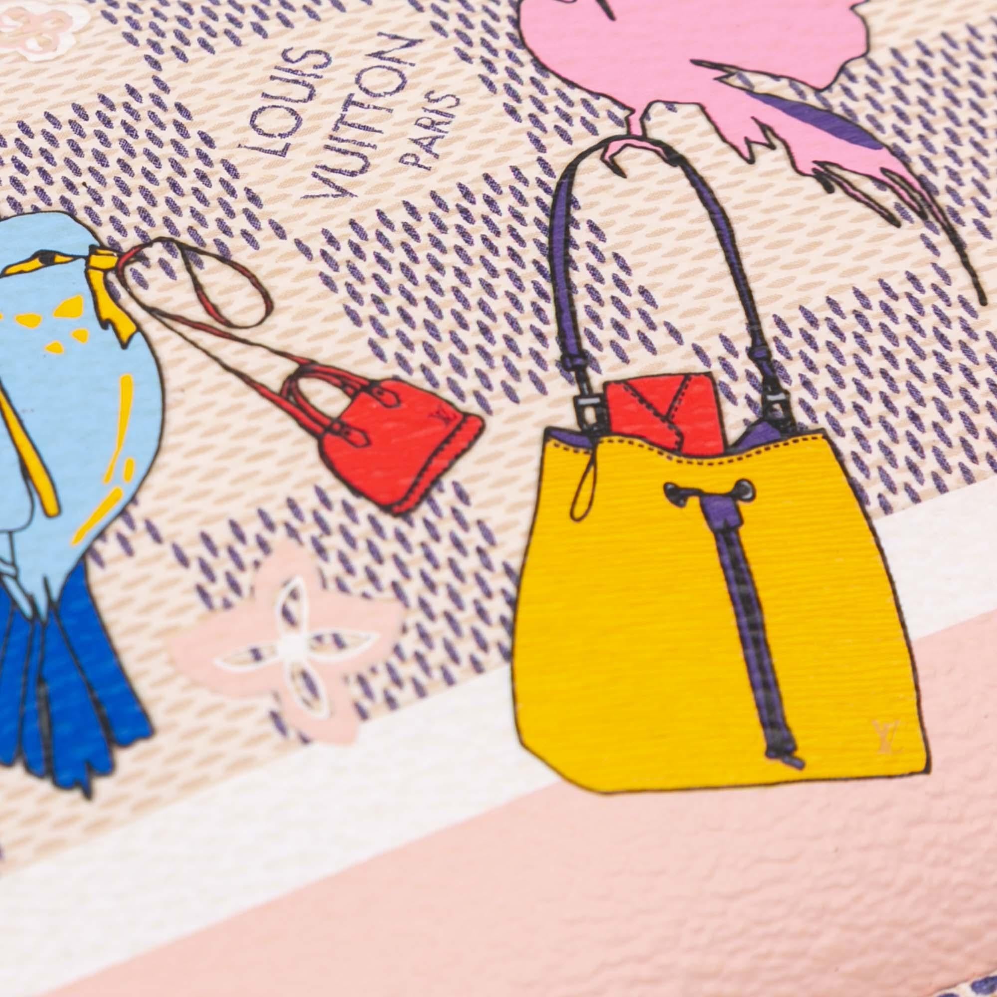 Louis Vuitton Damier Azur Christmas Birds Mini Pochette Accessoires