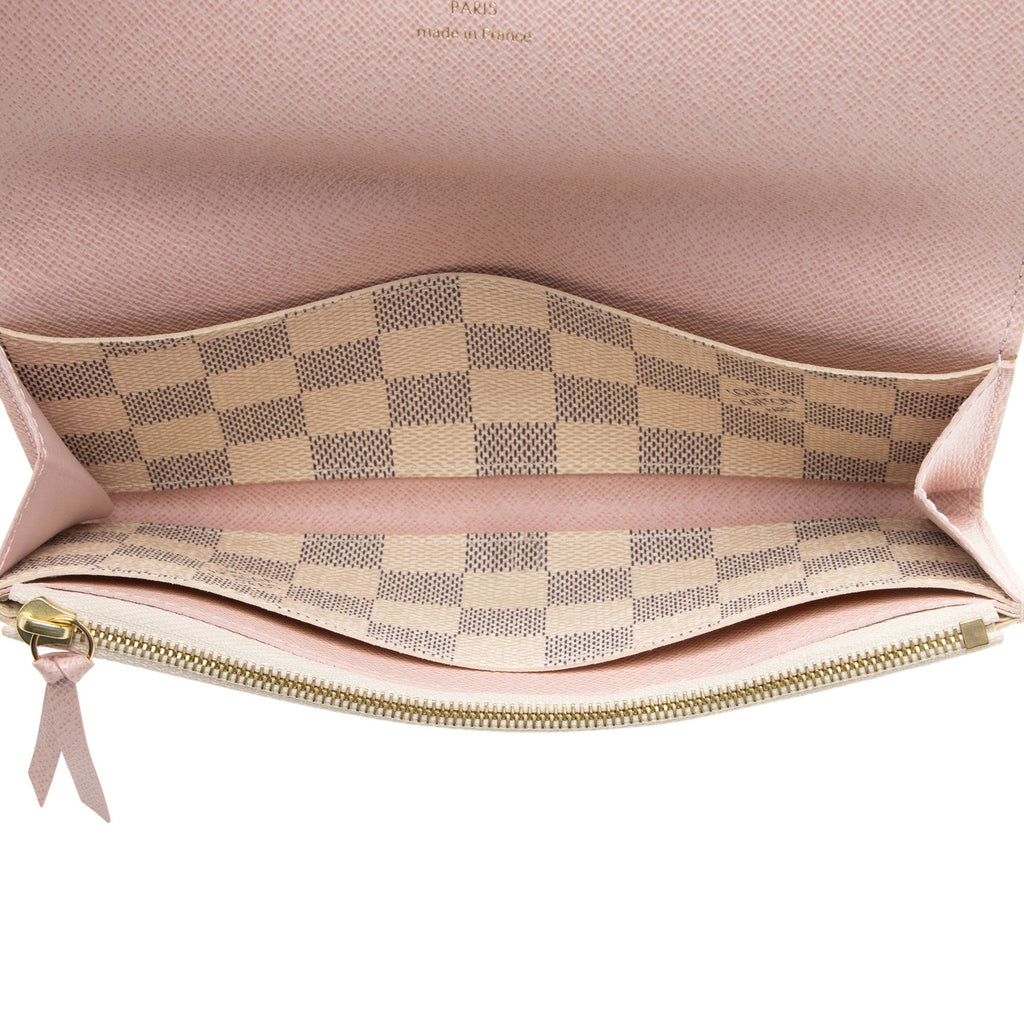 Louis Vuitton Damier Azur Emilie Wallet