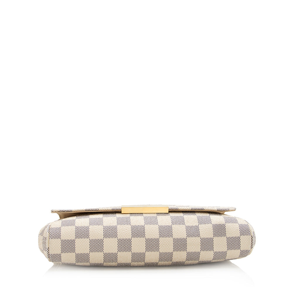 Louis Vuitton Damier Azur Favorite MM Shoulder Bag (SHF-20306)