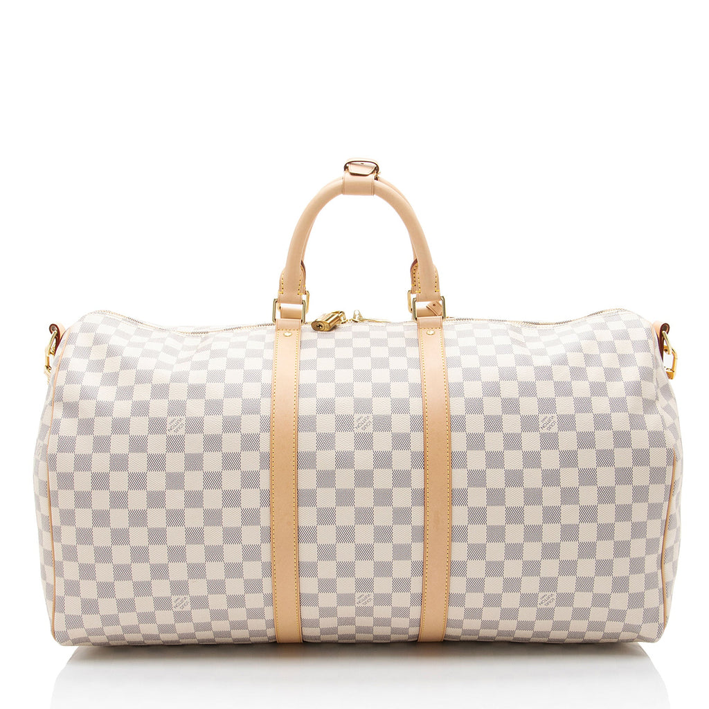 Louis Vuitton Damier Azur Keepall Bandouliere 55 Duffle