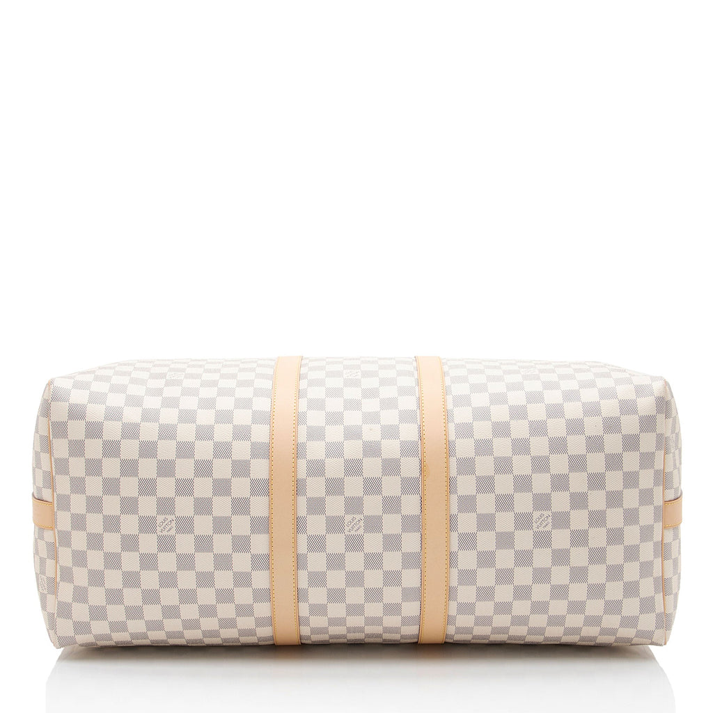 Louis Vuitton Damier Azur Keepall Bandouliere 55 Duffle