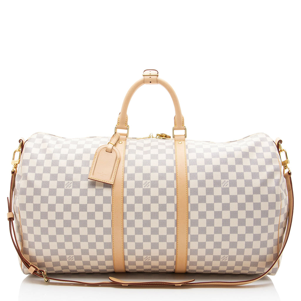 Louis Vuitton Damier Azur Keepall Bandouliere 55 Duffle