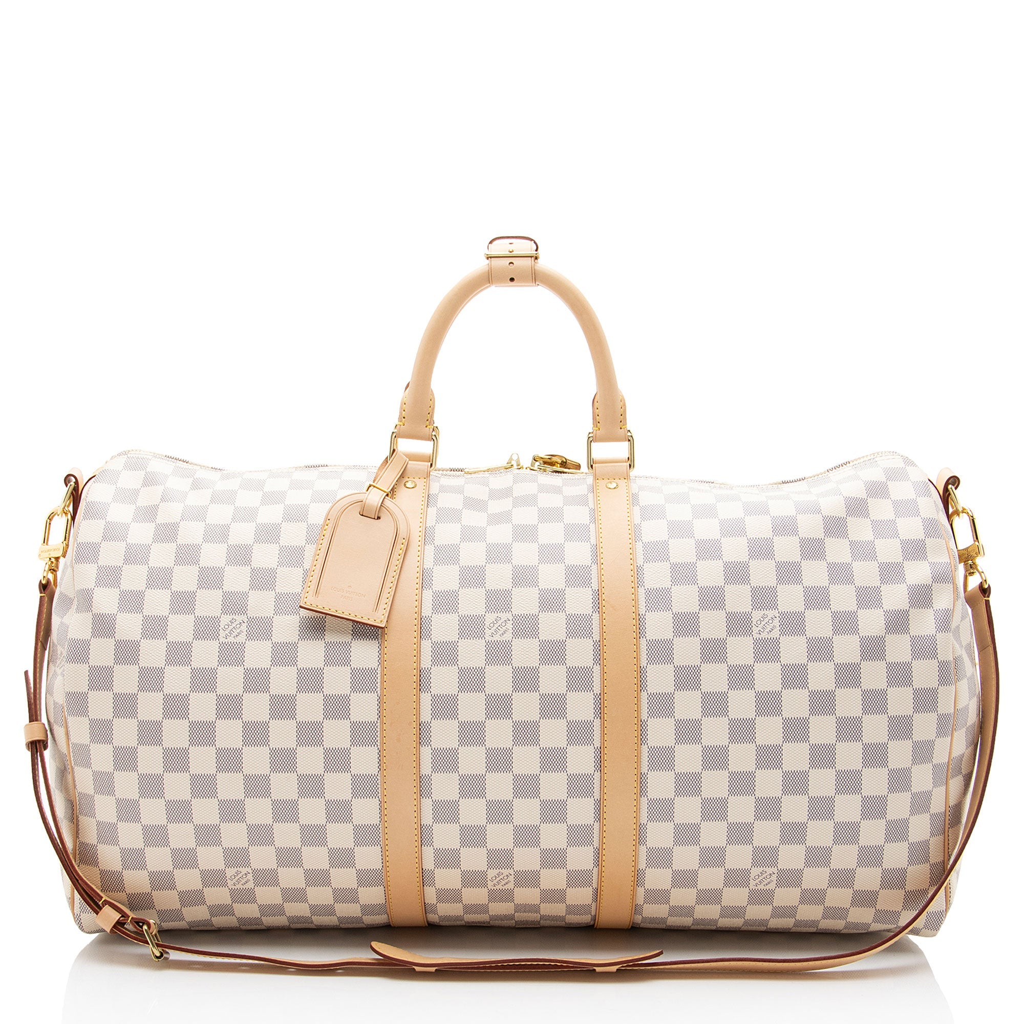 Louis Vuitton Damier Azur Keepall Bandouliere 55 Duffle