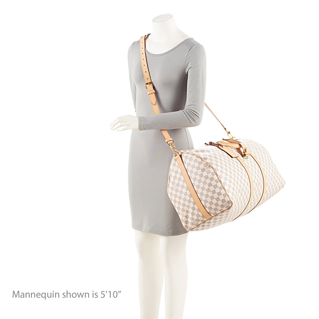 Louis Vuitton Damier Azur Keepall Bandouliere 55 Duffle