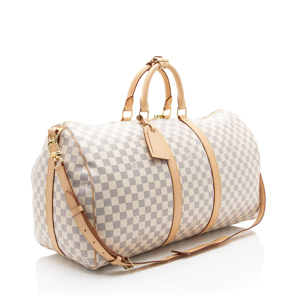 Louis Vuitton Damier Azur Keepall Bandouliere 55 Duffle