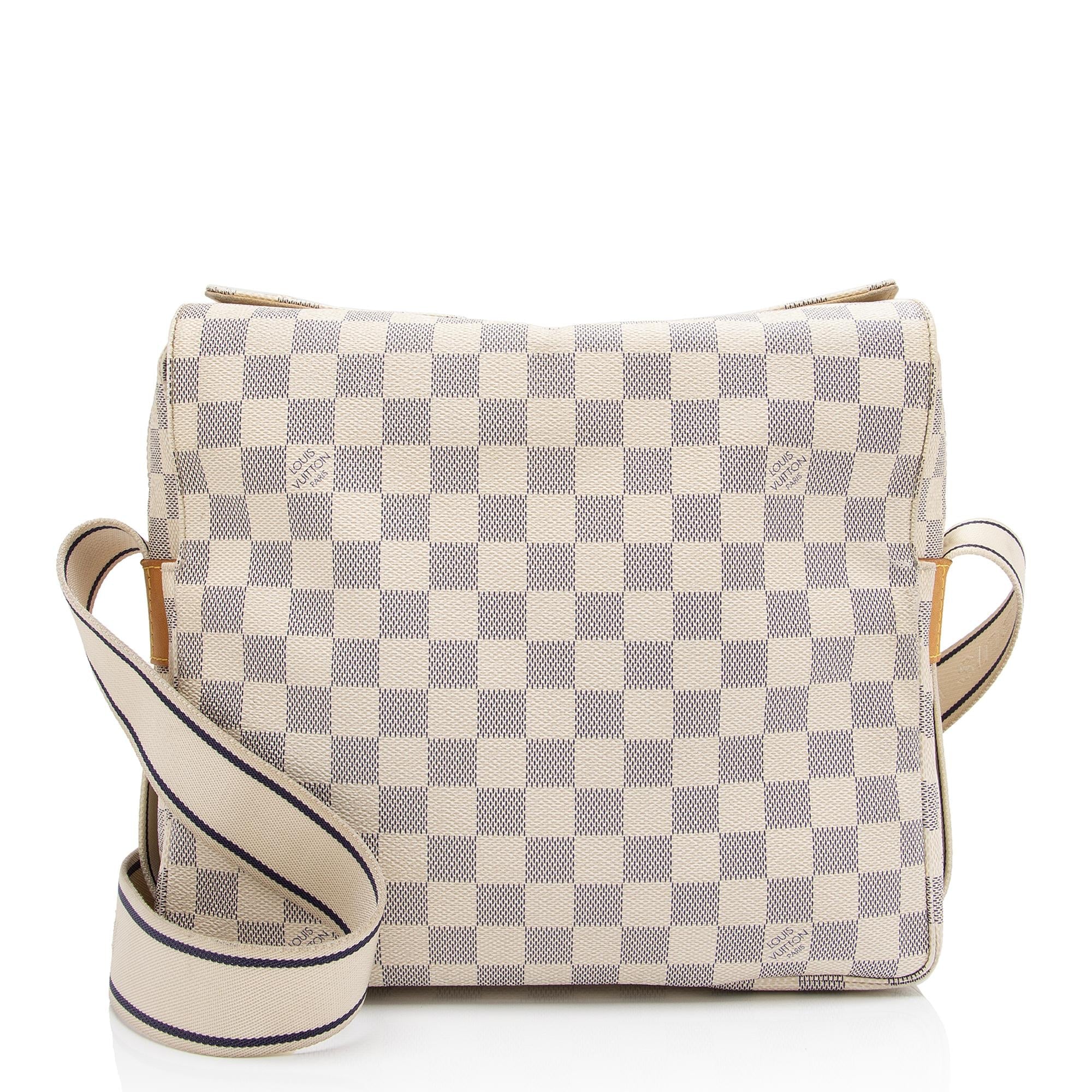 Louis Vuitton Damier Azur Naviglio Messenger Bag (SHF-FfGlsH)