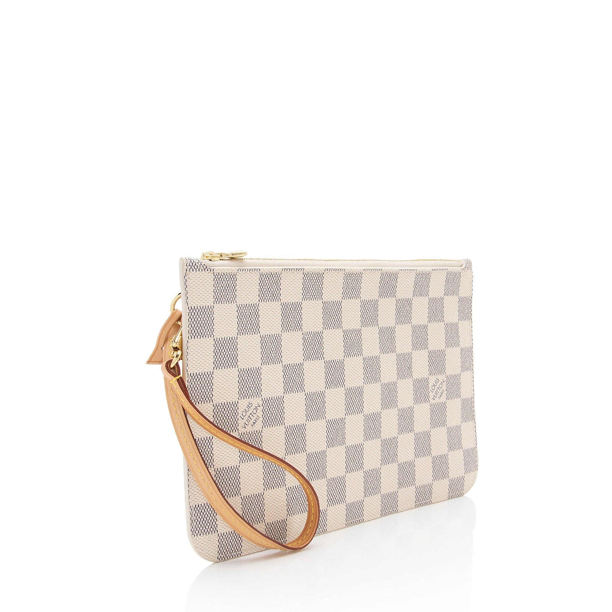Louis Vuitton Damier Azur Neverfull MM Pochette (SHF-pOWDWj)