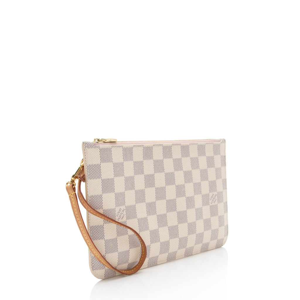 Louis Vuitton Damier Azur Neverfull MM Pochette (SHF-GfJO9g)