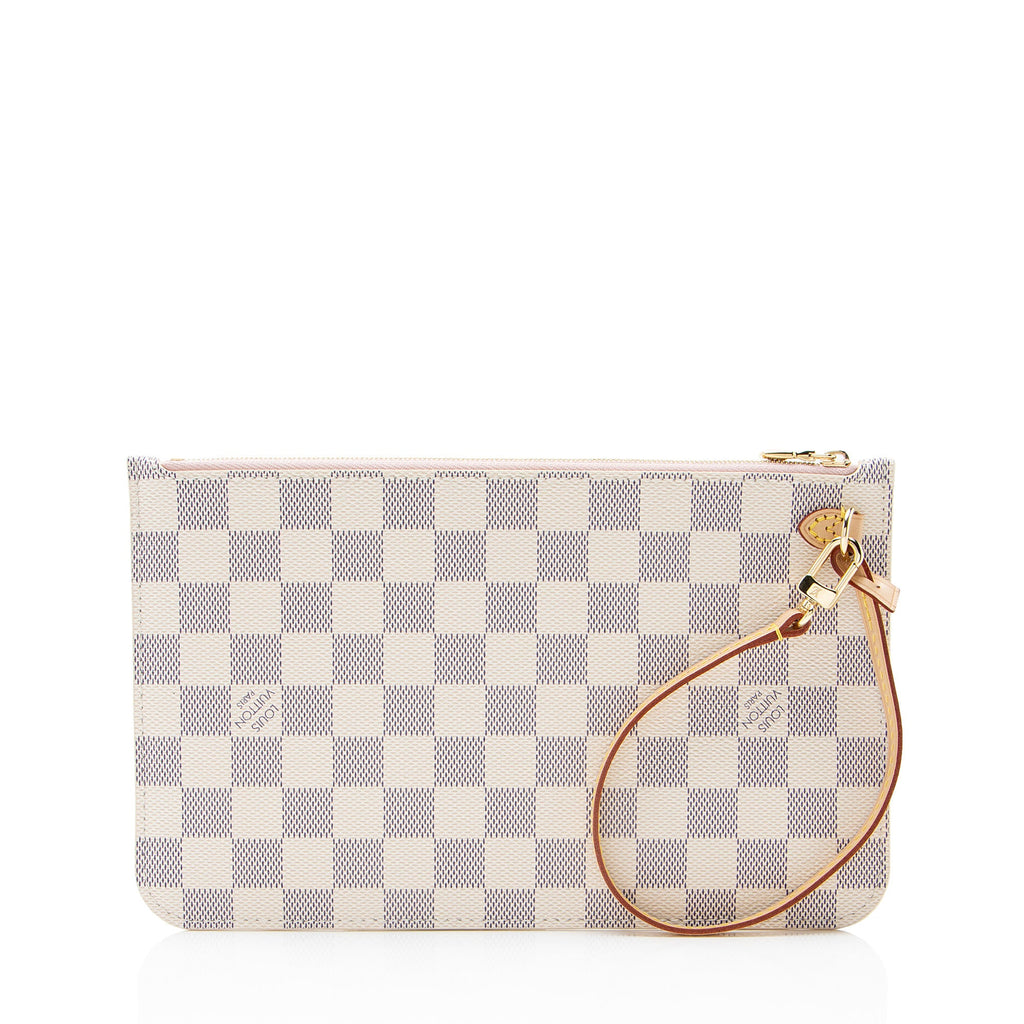 Louis Vuitton Damier Azur Neverfull MM Pochette