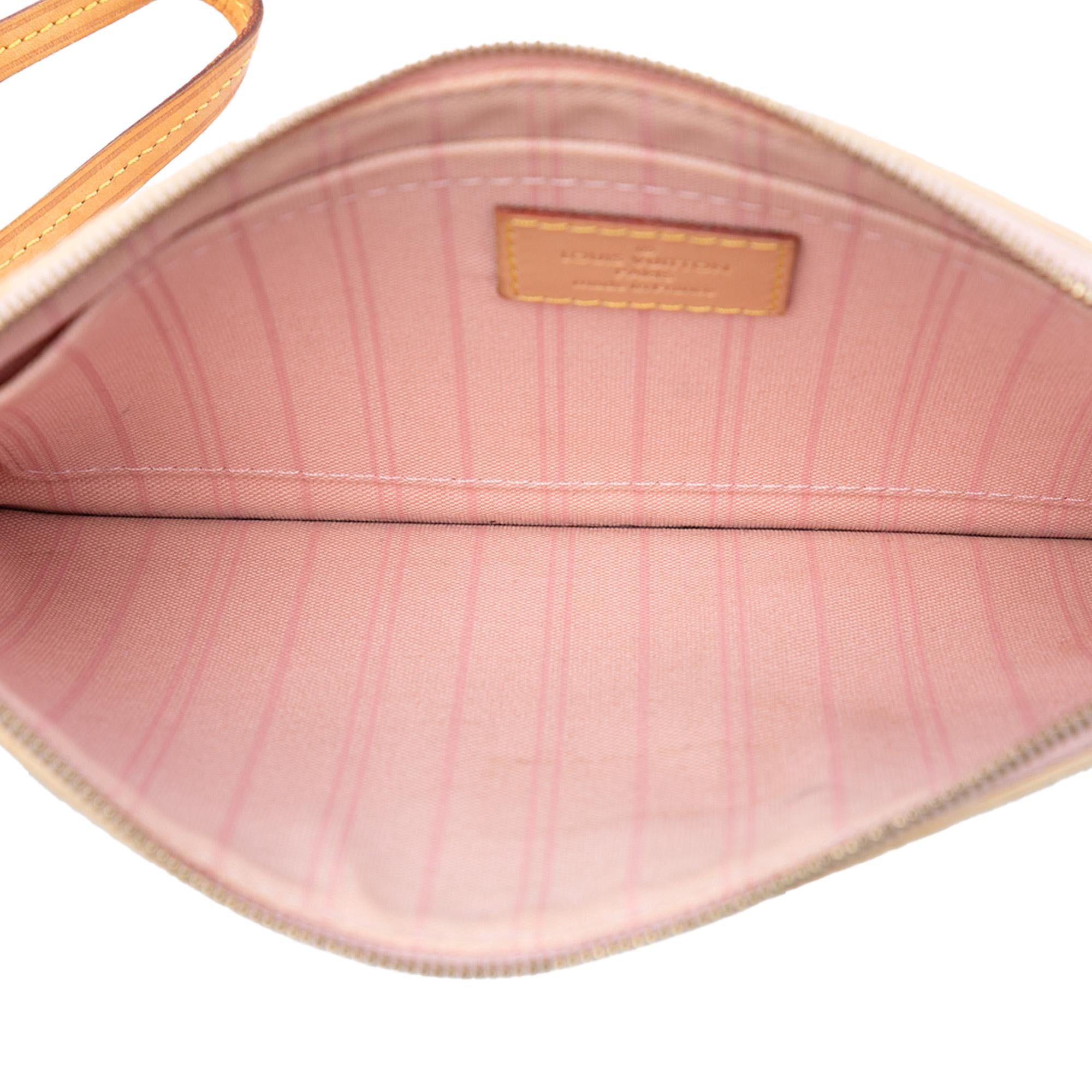 Louis Vuitton Damier Azur Neverfull MM Pouch