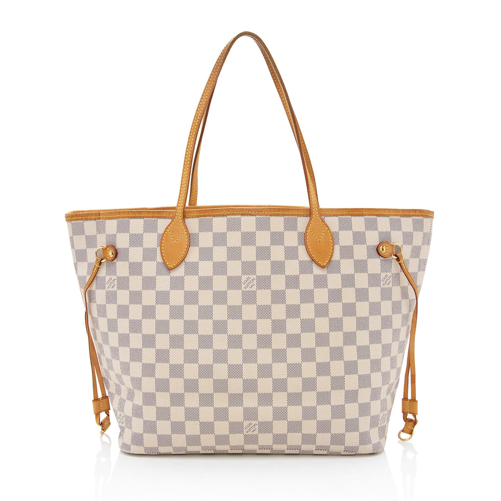 Louis Vuitton Damier Azur Neverfull MM Tote (SHF-VT8izz)
