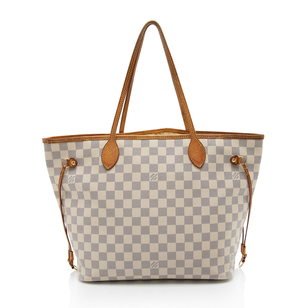 Louis Vuitton Damier Azur Neverfull MM Tote - FINAL SALE (SHG-AOeI8u)