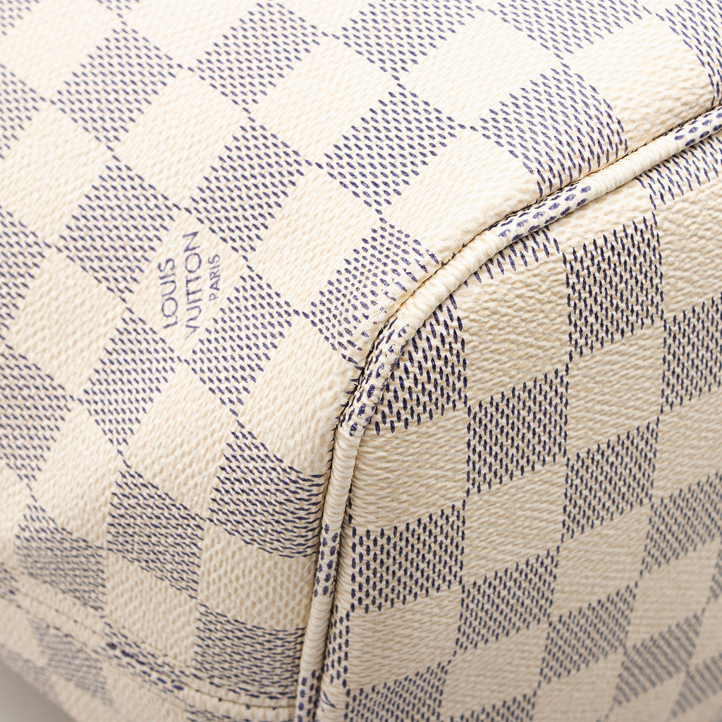 Louis Vuitton Damier Azur Neverfull MM Tote (SHF-Qy78xW)