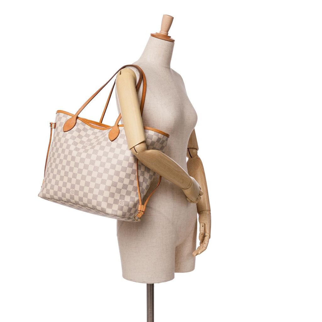 Louis Vuitton Damier Azur Neverfull MM (SHG-nhrBPb)