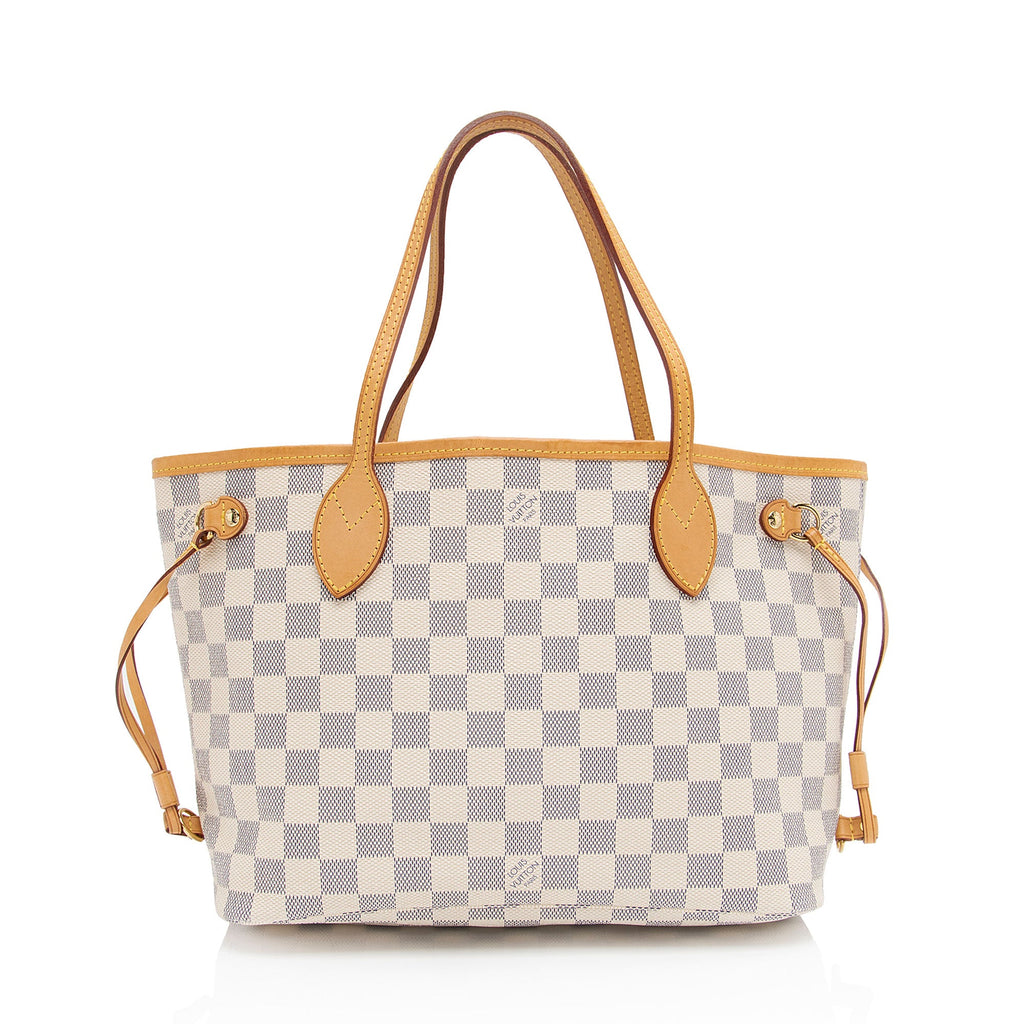 Louis Vuitton Damier Azur Neverfull PM Tote (SHF-EDzBxL)