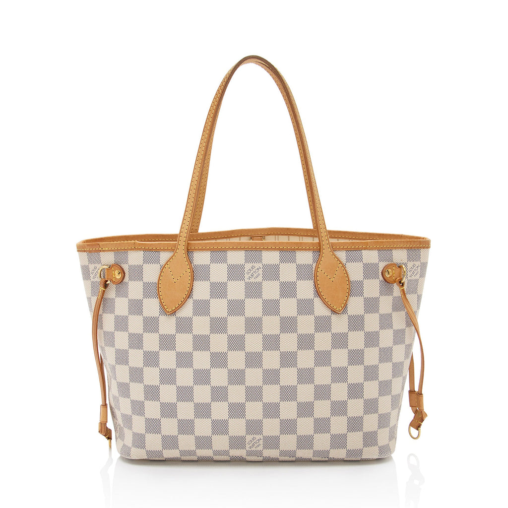 Louis Vuitton Damier Azur Neverfull PM Tote (SHF-DxgmLJ)