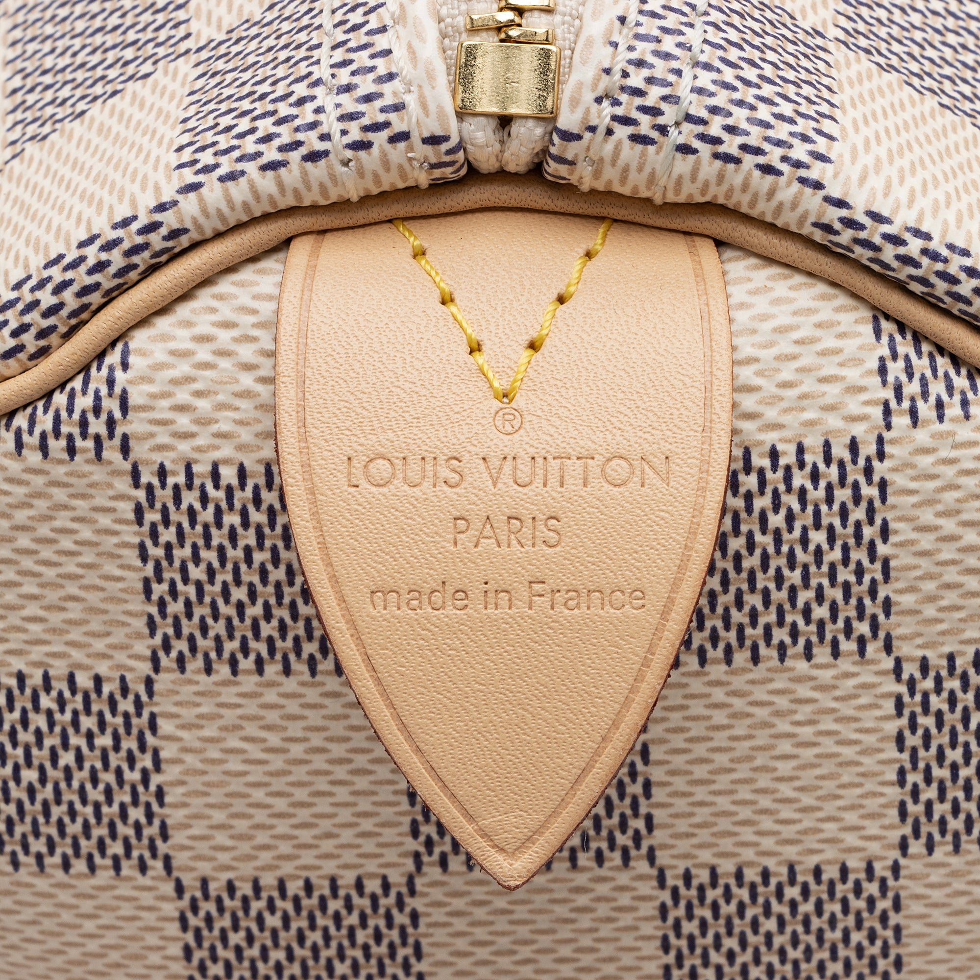 Louis Vuitton Damier Azur Speedy 25 Satchel (SHF-mICLk2)