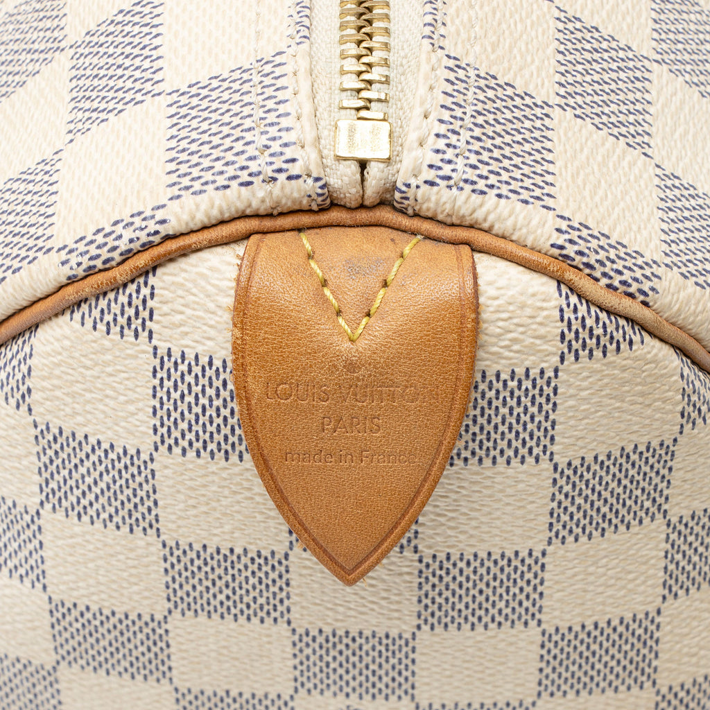 Louis Vuitton Damier Azur Speedy 25 Satchel
