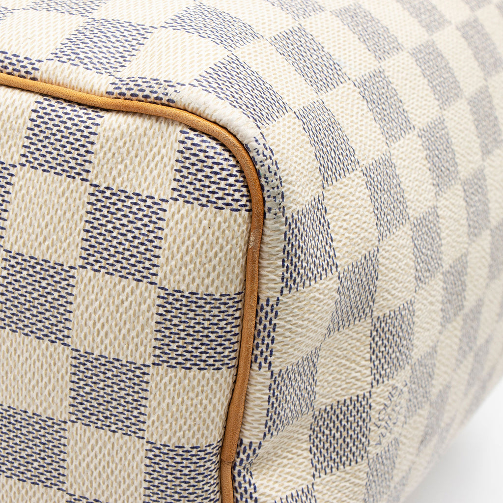 Louis Vuitton Damier Azur Speedy 25 Satchel