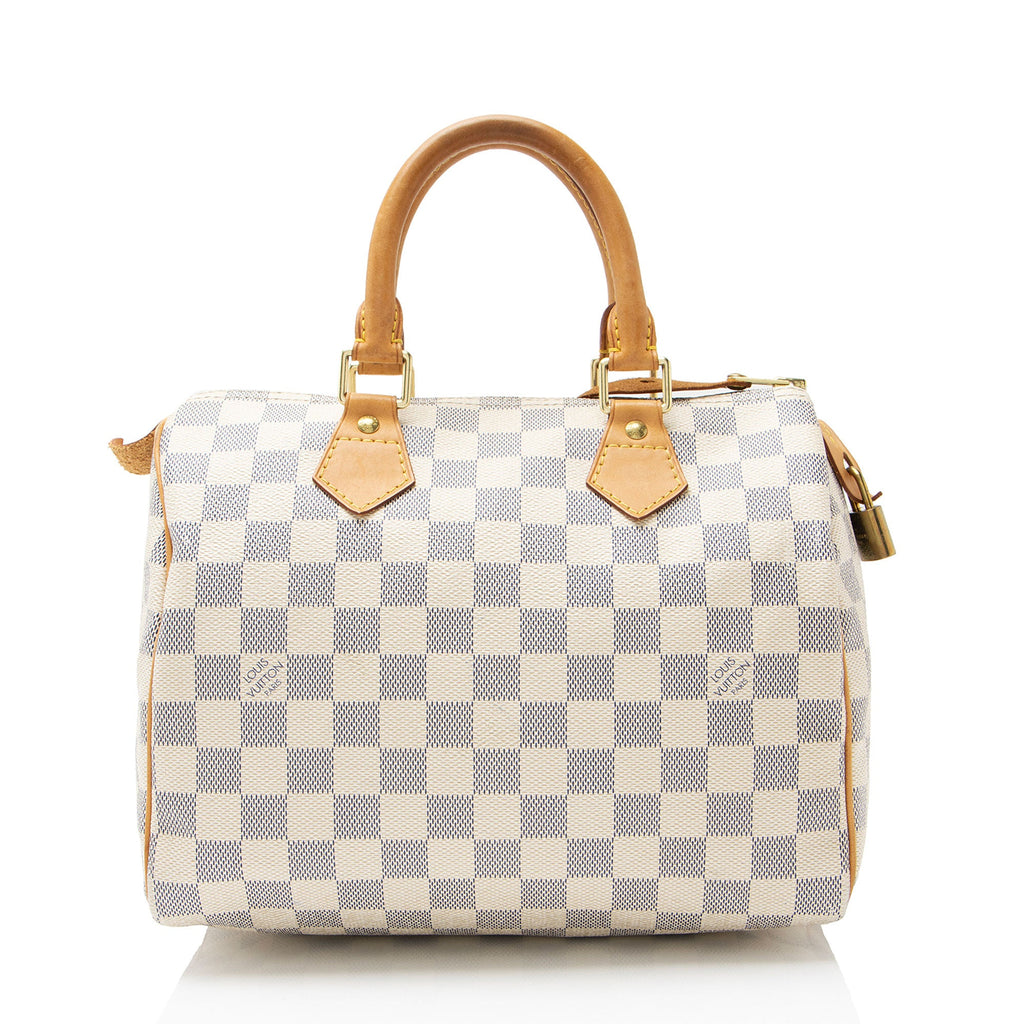 Louis Vuitton Damier Azur Speedy 25 Satchel