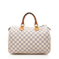 Louis Vuitton Damier Azur Speedy 30 Satchel (SHF-18643)