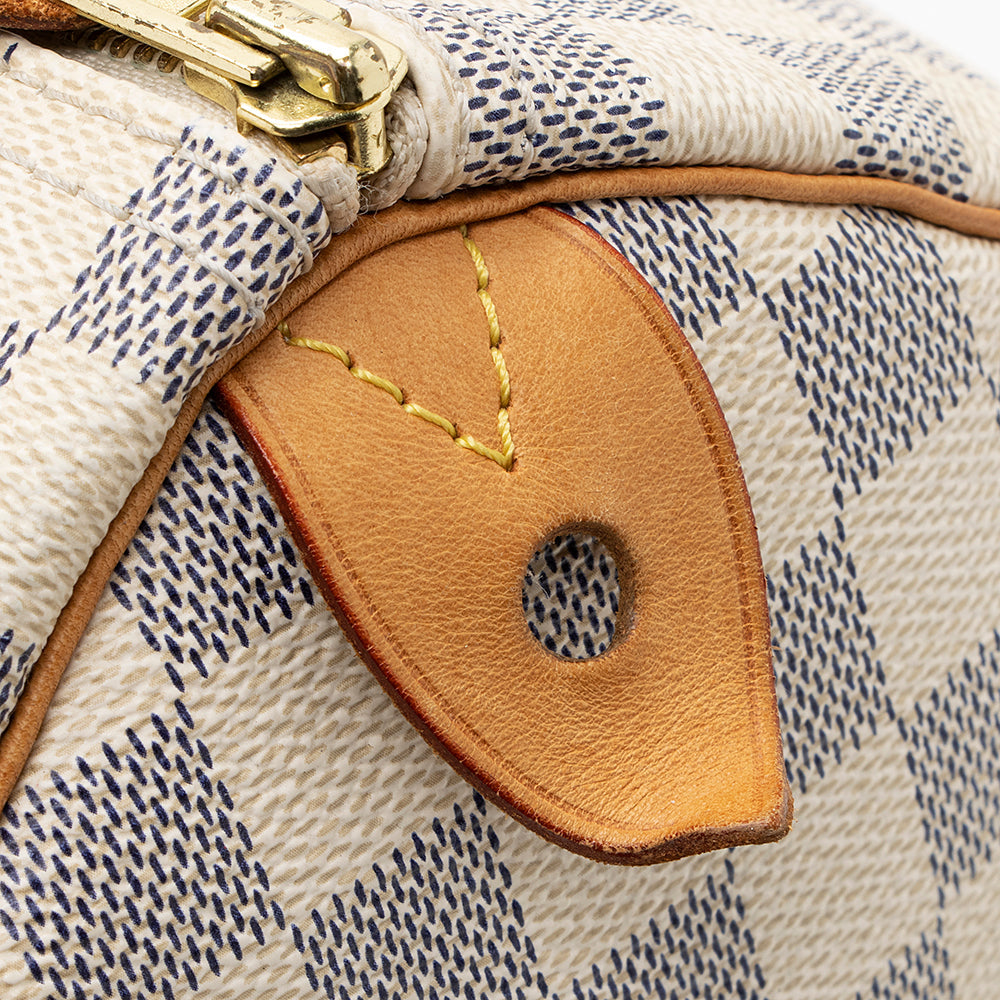Louis Vuitton Damier Azur Speedy 30 Satchel (SHF-19062)