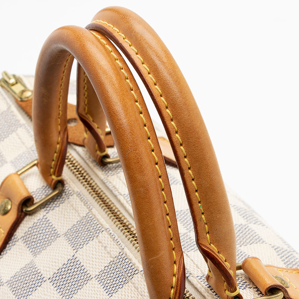 Louis Vuitton Damier Azur Speedy 30 Satchel (SHF-19062)