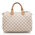 Louis Vuitton Damier Azur Speedy 30 Satchel (SHF-bV6e4O)