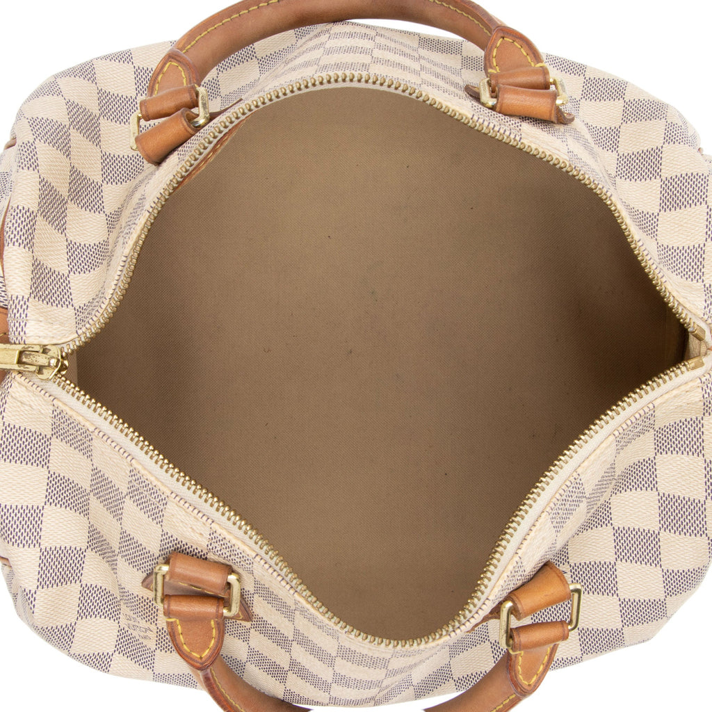 Louis Vuitton Damier Azur Speedy 30 Satchel (SHF-bV6e4O)