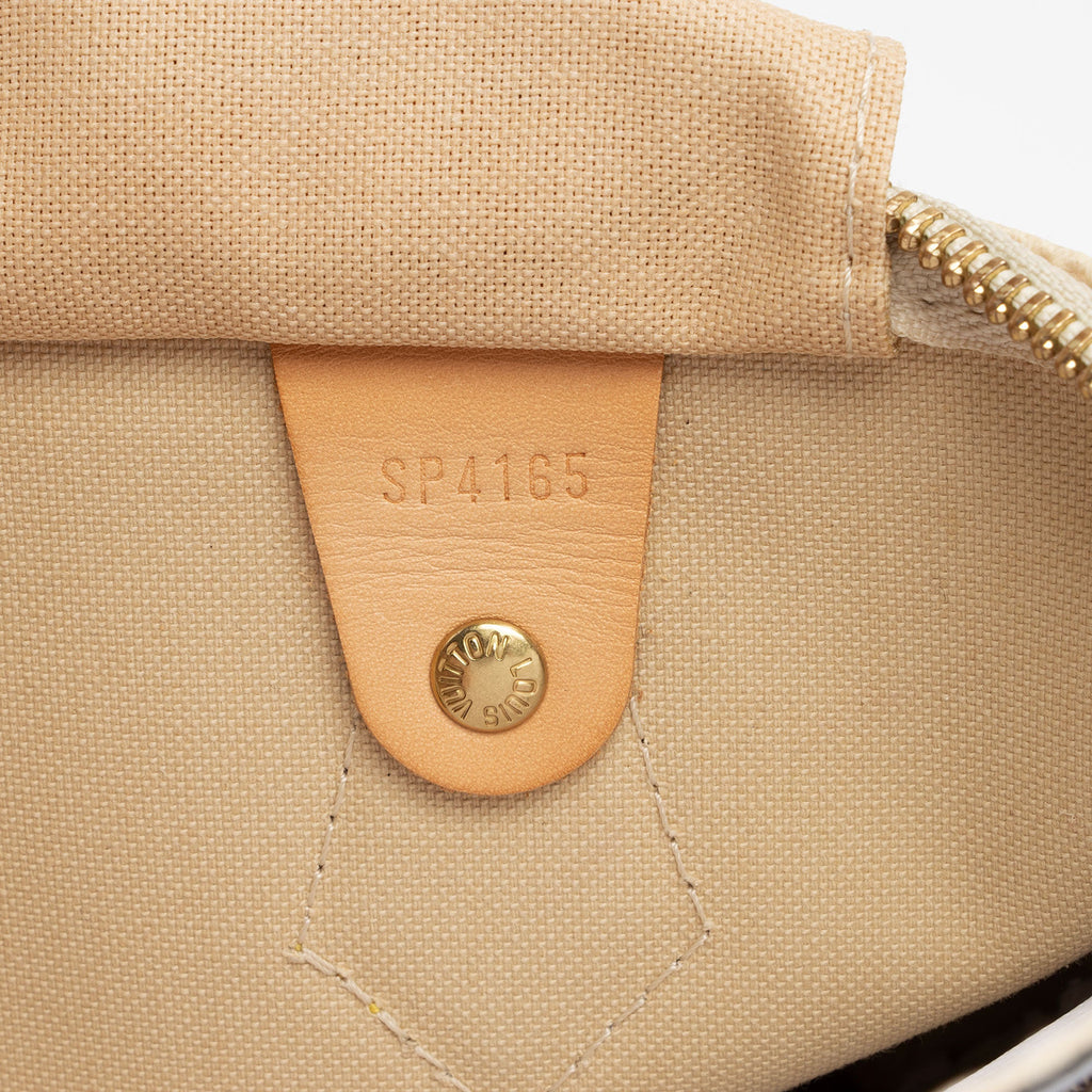 Louis Vuitton Damier Azur Speedy 30 Satchel (SHF-bZTiPn)