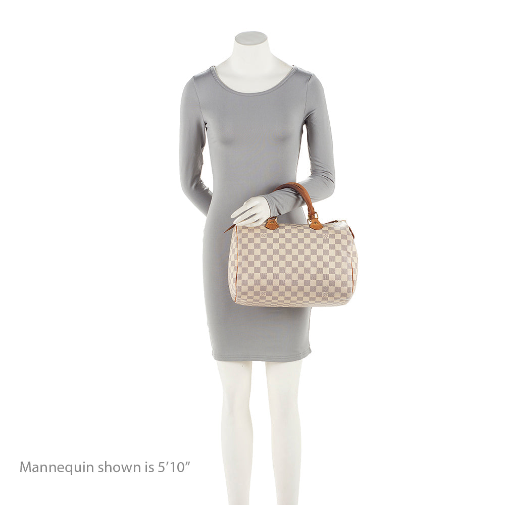 Louis Vuitton Damier Azur Speedy 30 Satchel (SHF-bZTiPn)