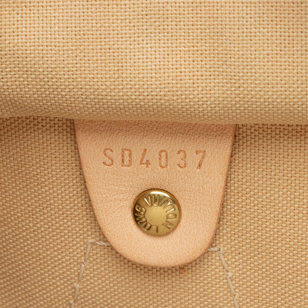 Louis Vuitton Damier Azur Speedy 30 Satchel (SHF-hK0BKQ)