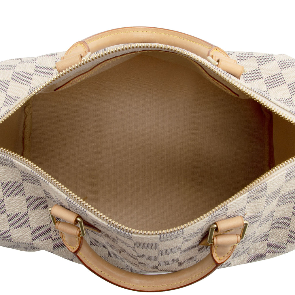 Louis Vuitton Damier Azur Speedy 30 Satchel (SHF-hK0BKQ)