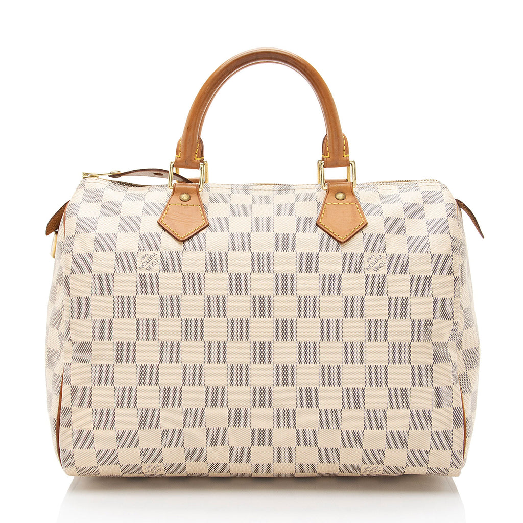 Louis Vuitton Damier Azur Speedy 30 Satchel