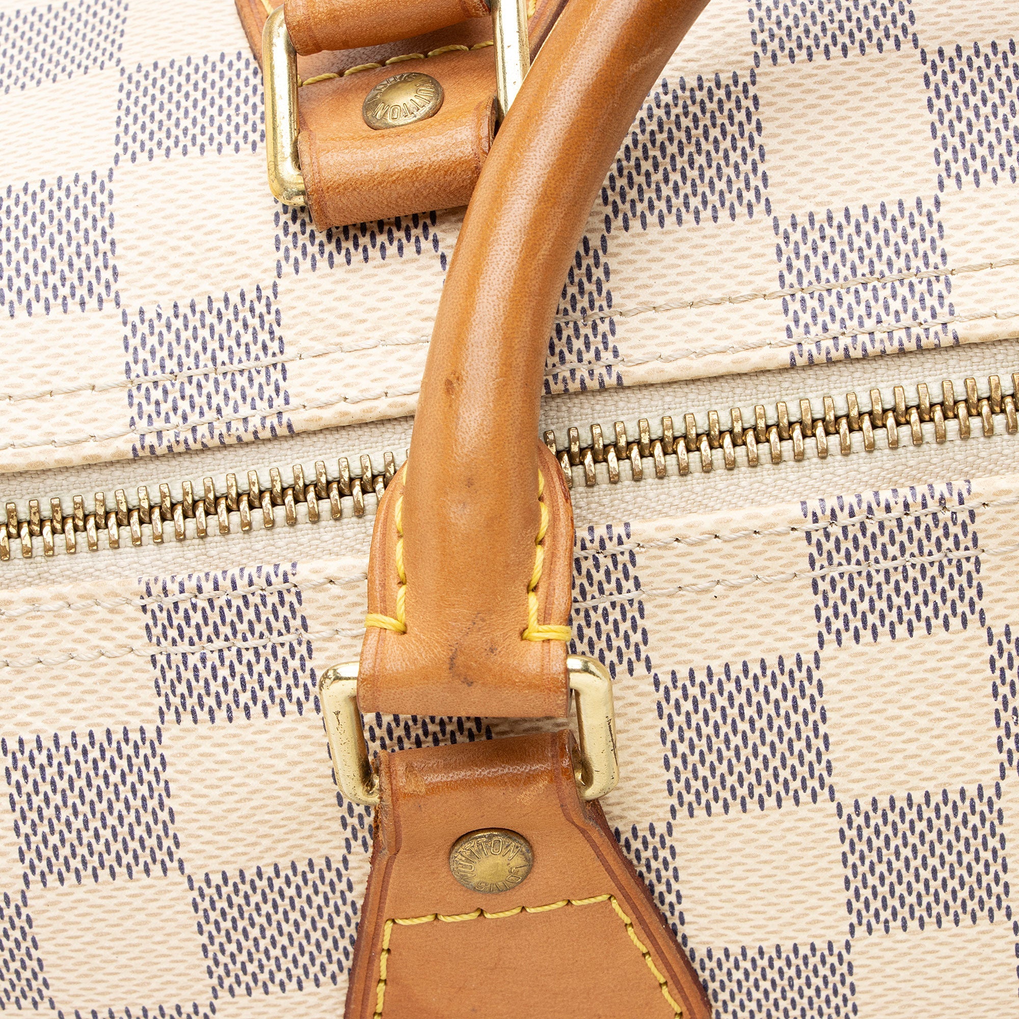 Louis Vuitton Damier Azur Speedy 30 Satchel