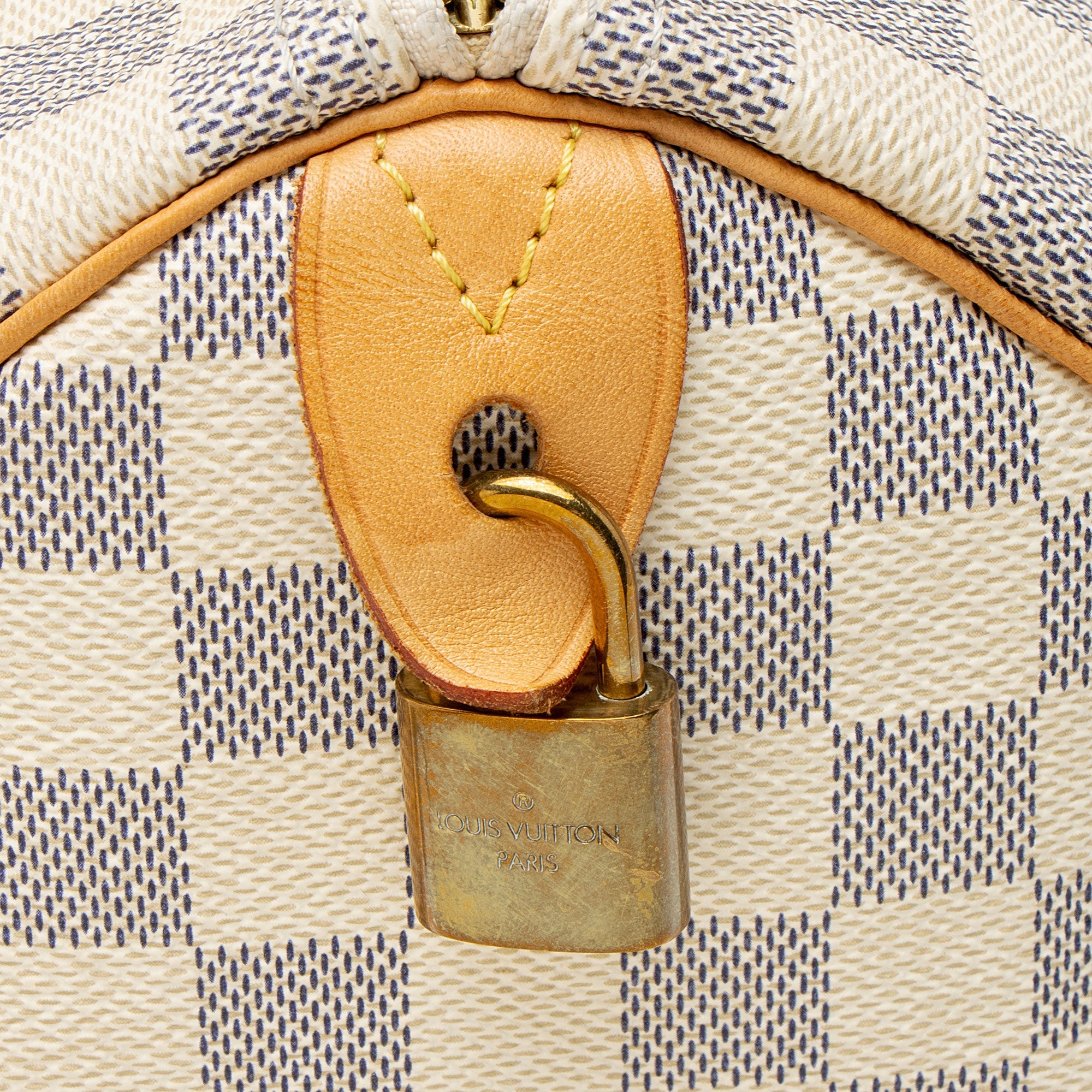 Louis Vuitton Damier Azur Speedy 30 Satchel