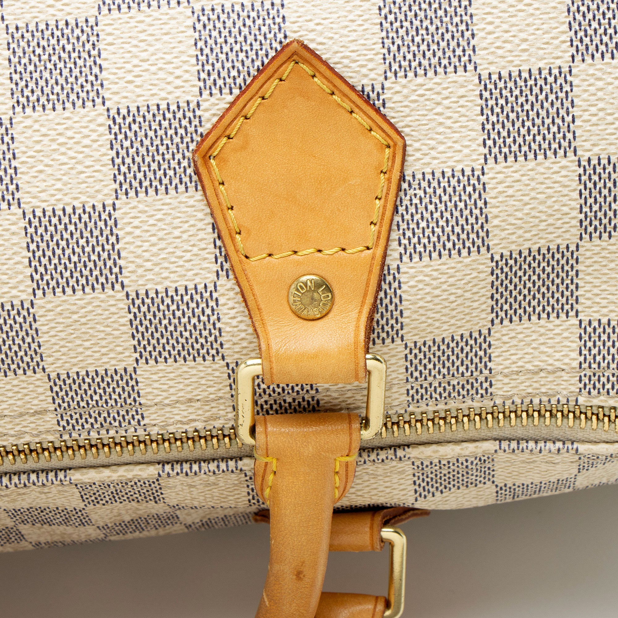 Louis Vuitton Damier Azur Speedy 30 Satchel
