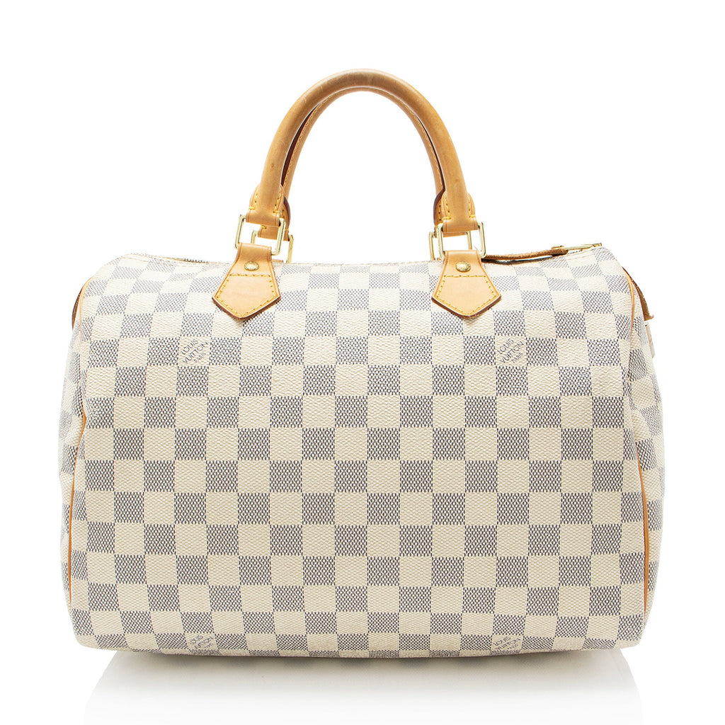 Louis Vuitton Damier Azur Speedy 30 Satchel