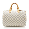 Louis Vuitton Damier Azur Speedy 30 Satchel