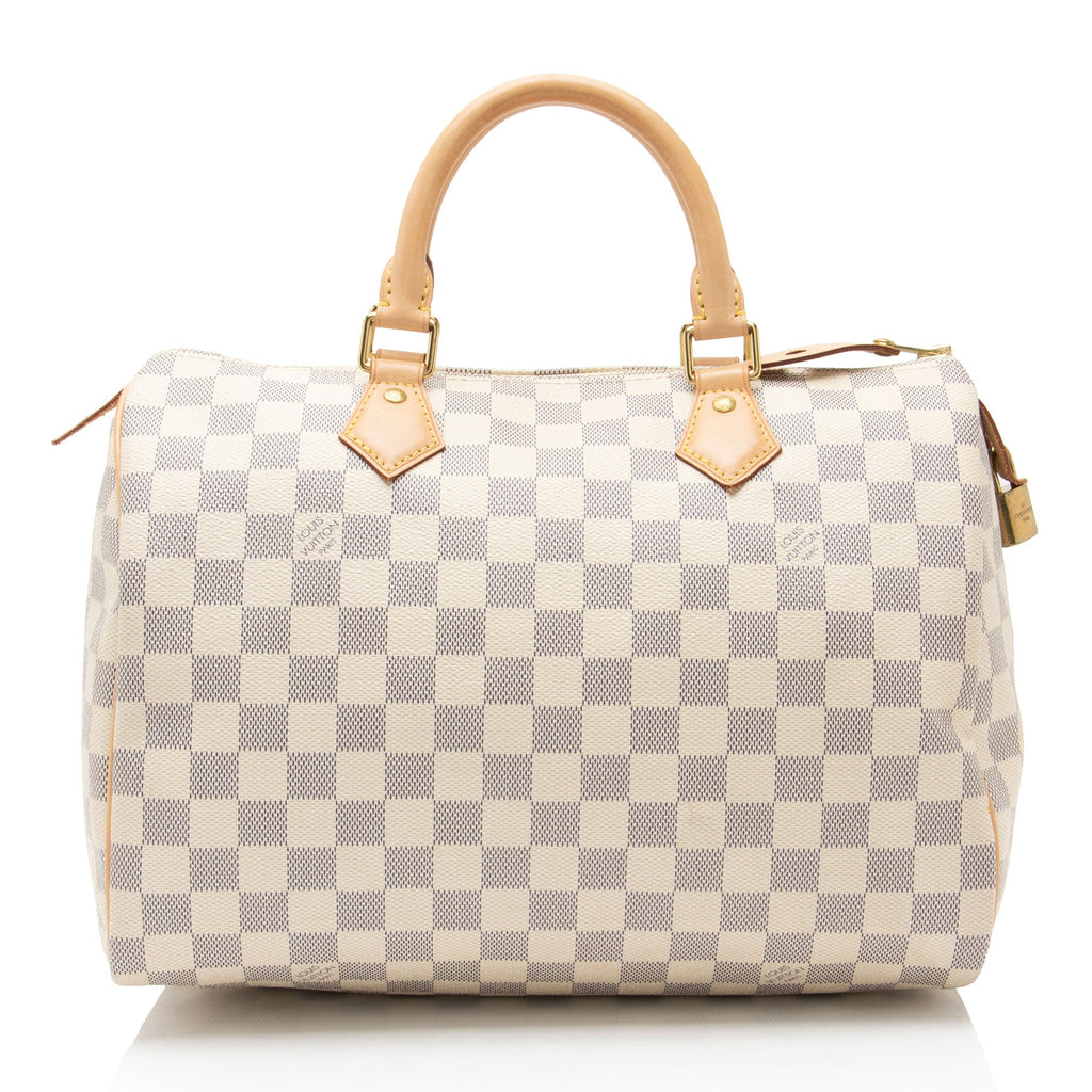Louis Vuitton Damier Azur Speedy 30 Satchel