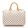 Louis Vuitton Damier Azur Speedy 30 Satchel