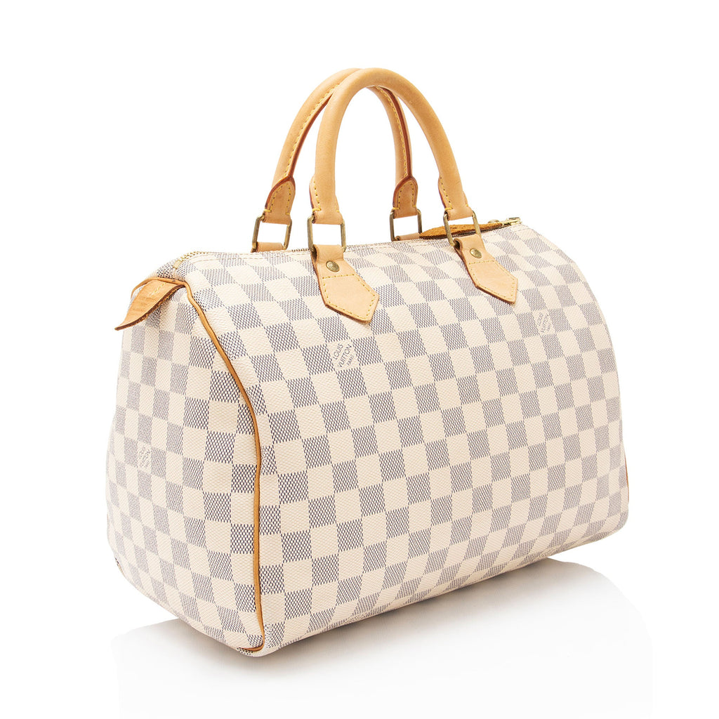 Louis Vuitton Damier Azur Speedy 30 Satchel
