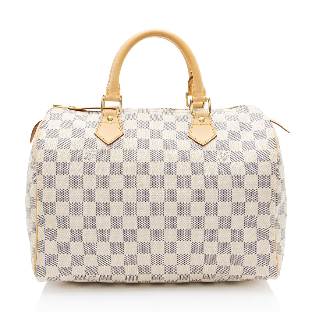 Louis Vuitton Damier Azur Speedy 30 Satchel