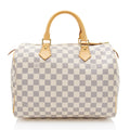 Louis Vuitton Damier Azur Speedy 30 Satchel