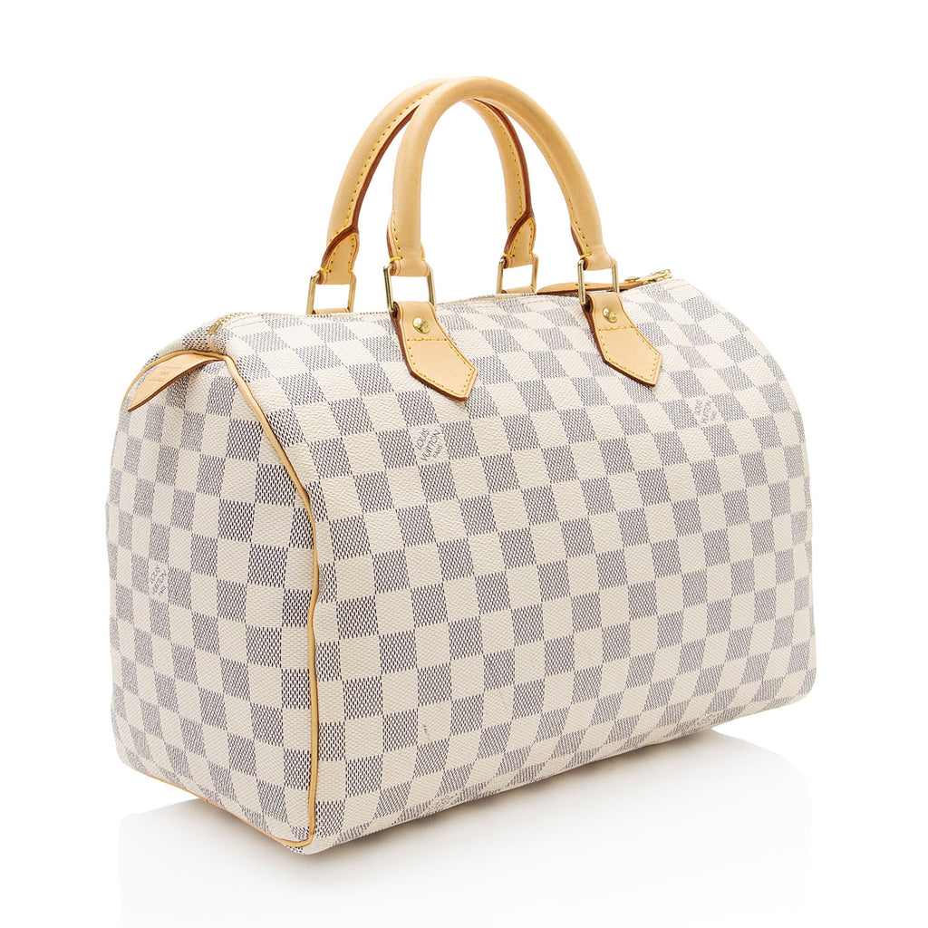Louis Vuitton Damier Azur Speedy 30 Satchel
