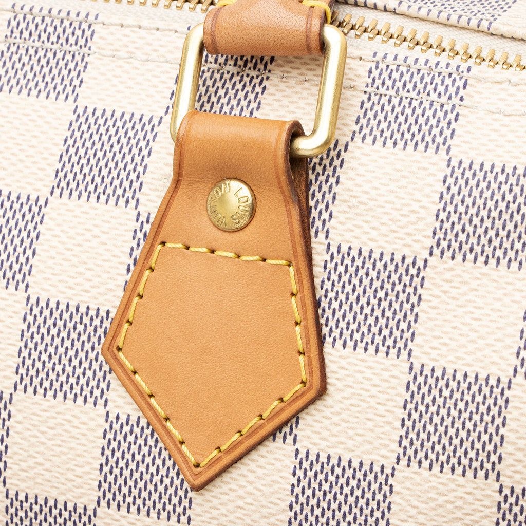 Louis Vuitton Damier Azur Speedy 30 Satchel