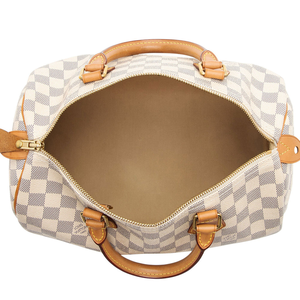 Louis Vuitton Damier Azur Speedy 30 Satchel