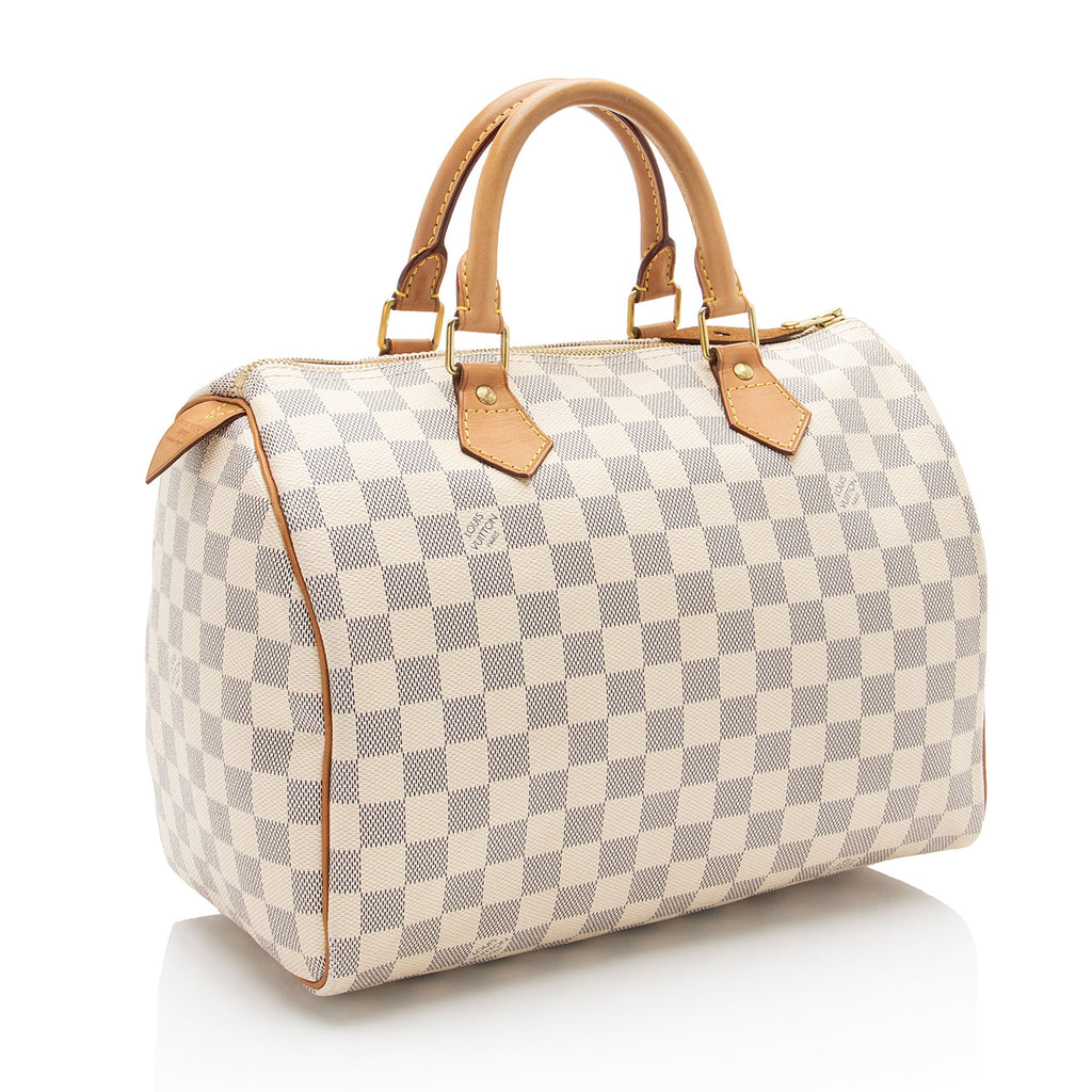 Louis Vuitton Damier Azur Speedy 30 Satchel